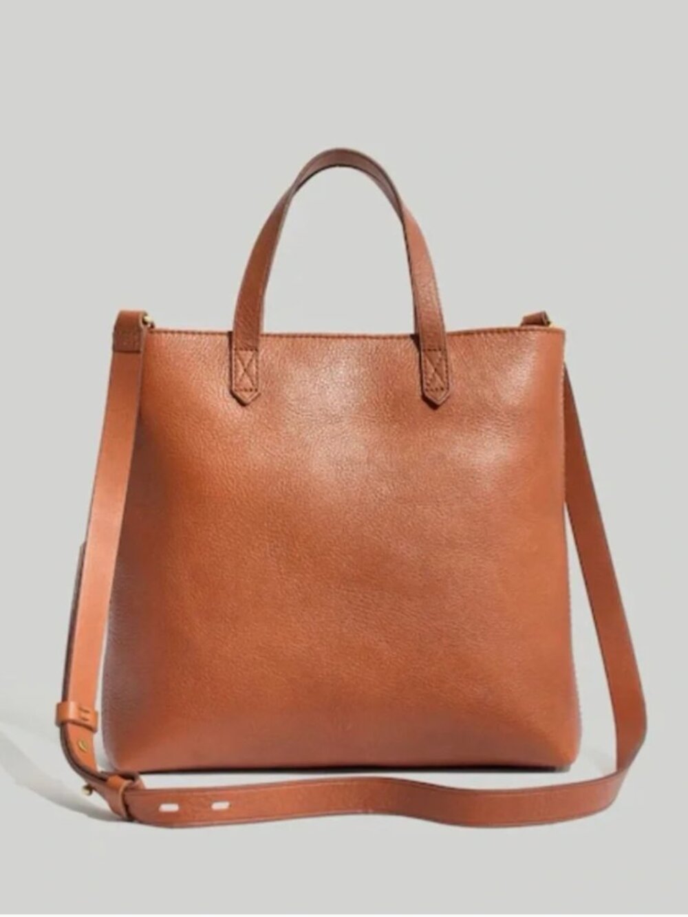Madewell Zip-Top Transport Crossbody Purse - English Saddle